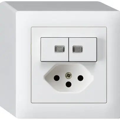 Combinazione luminosa AP 2×AR/1L+T13 bianco kallysto 2 lenti 