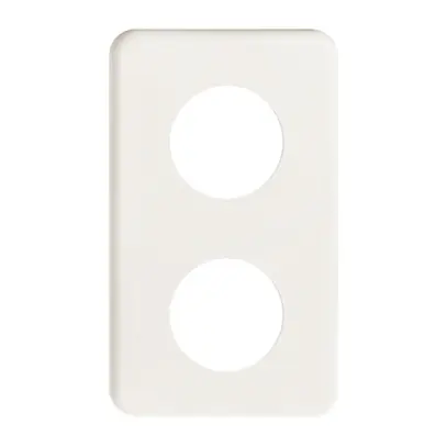 Abdeckplatte I-I 2×43mm weiss 