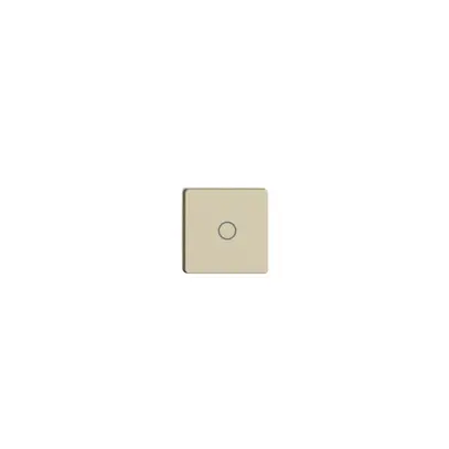 Pulsante 1/4 INC Edue Wiser simbolo O (off) vanille 