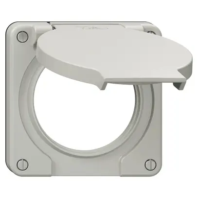 Coperchio con coperchio ribaltabile NEVO Ø60mm IP21 grc (guarn.ne) 