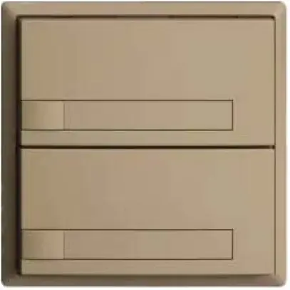 Pulsante KNX RGB EDUE, 250mW, s.LED, c.inserto carta, 2×pulsante, 1×tasto, sa 