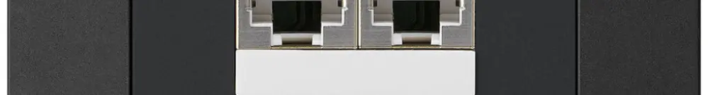 Boîte ENC kallysto.pro 2×RJ45s noir parallèle 