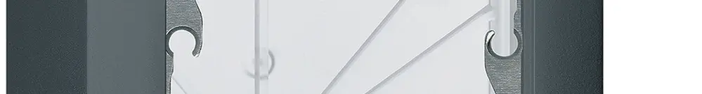 En-tête AP Hager kallysto 1×1 86×86mm anthracite 