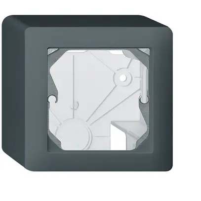 Intestazione AP Hager kallysto 1×1 86×86mm antracite 