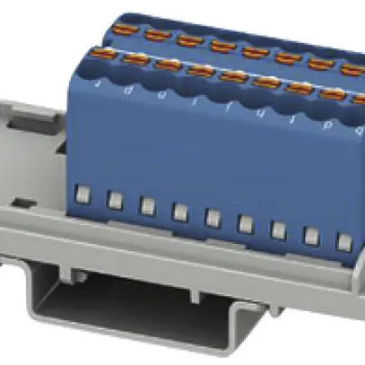Bloc de distribution PX PTFIX 18X1.5-NS35 BU 