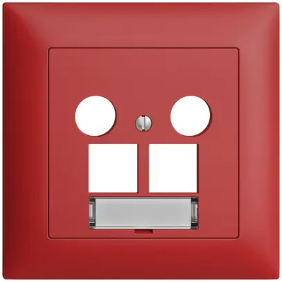 Kit di copertura ENC Edue FMI, p.presa multimedia EASYNET, p.2×RJ45 S-One berry 