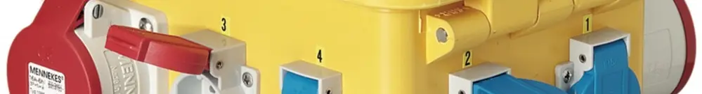 Distributore di corrente EverGum 40A 1×FI 4×LS 3×T23 1×T25 1×CEE16/CEE32/5L 