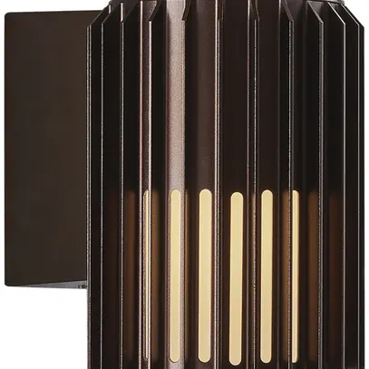 Applique Nordlux ALUDRA 1×E27 15W IP54 Ø124mm brun 