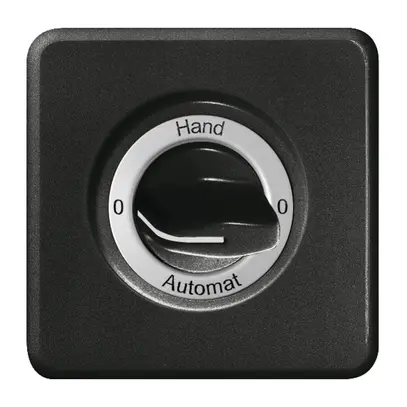 Kit frontale INC 0-Hand-0-Automat per interr. rot. nero 