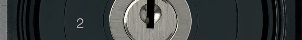 UP-Schlüsselschalter robusto IP55 mit Klappdeckel S5/1P schwarz für Kombination 