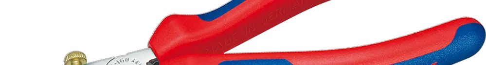 Abisolierzange KNIPEX Ø5mm/10mm² 160mm verchromt mit Mehrkomponenten-Hüllen 
