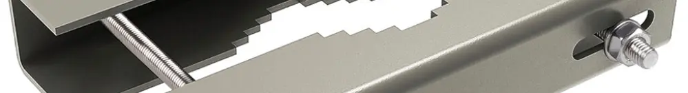 Mastklemmhalterung SLV FLOODLIGHT Stahl Ø100×200mm grau 