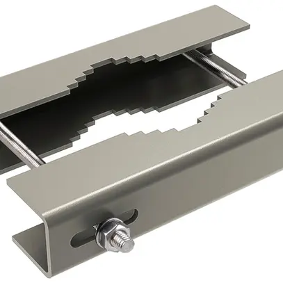 Mastklemmhalterung SLV FLOODLIGHT Stahl Ø100×200mm grau 