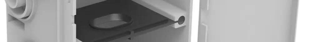 Boîtier ENC Spotbox UP2, 2×1, gris 