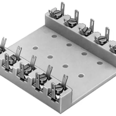 Barrette de bornes EAO 02 10 pôles 0.25…0.5mm² 1A 250V gris 