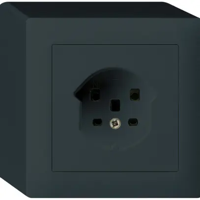 Prise AP HA kallysto type 25 avec bornes enfichables noir 
