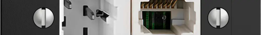 UP-Dose xDSL RJ45/TT83 schwarz, ITplus EDIZIOdue mit Filter 