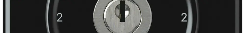 Interrupteur à clé ENC origin commutateur 3/1L 16A 250V 1-2-1-2 92×92mm noir 