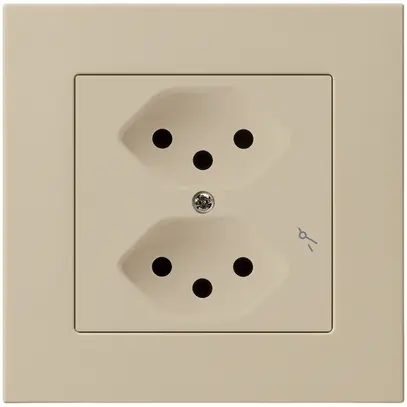 Prise ENC kallysto.pro 2×T13/1 beige 