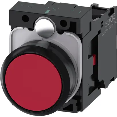 Drucktaster Siemens SIRIUS ACT Halter 1Ö rot Kunststoff 