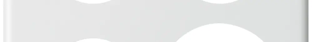 Plaque de recouvrement basico 2×2/3×Ø43+1×Ø58 blanc 