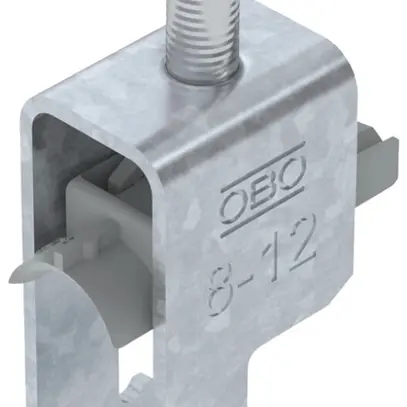 Schnellverleger BET 2056 F-Fuss Kunststoff 8…12mm 1×Kabel Stahl tfZn 