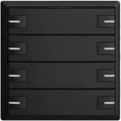 Poussoir KNX RGB EDUE, 250mW, a.LED RGB, 8×poussoir, comm.1×touche, no 