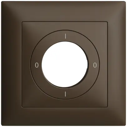 Kit frontal EDIZIOdue 0-1-0-1 88×88mm coffee pour interrupteur à clé 