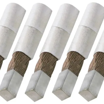 Tige Hager flexible pour borne à fiche pour compteur KJ31 100A 45mm jeu 7 pièces 