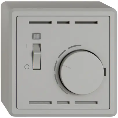 Termostato ambiente AP EDIZIO.liv SNAPFIX® con interruttore 230VAC 50Hz grc 