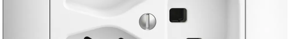 Presa INC 3×T23 16A EDIZIOdue bianco, con morsetti innest. 