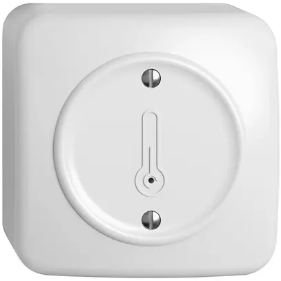 Sensore temperatura ambiente AP STANDARDdue Wiser SNAPFIX® K+ 230V 76×76×54mm bi 