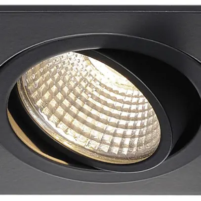 Downlight LED INC SLV NEW TRIA 1 SET, 8W 625lm 3000K 38° carré IP20 noir mat 