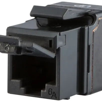 Module Dätwyler KU PLUS cat.6A Keystone non blindé, noir 