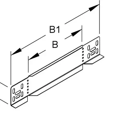 Piastra terminale per canale portacavi 500×622mm zinc.send. 