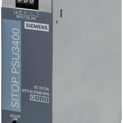 Stromversorgung Siemens SITOP, IN: 24VDC, OUT: 12VDC/15A 
