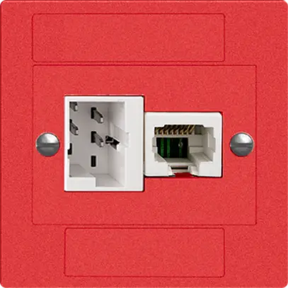 Scatola INC 1×TT,1×RJ45/u 4P EDIZIOdue ITplus ITM berry 