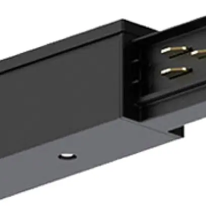 Alimentation latérale Sylvania OneTrack 3 phases DALI noir à droite 