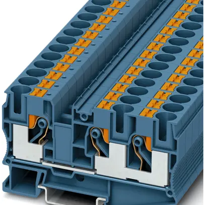 Borne 0.5…16mm² bleu connexion Push-in PT 10-TWIN BU 
