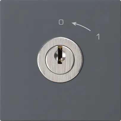 Contact pivotant 0<-1/1L anthracite KAL avec serrure Kaba 8 