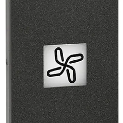 Cache de touche Living Now 1 module avec symbole ventilateur noir 
