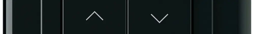 Pulsante per tapparelle KNX INC Hager BA basico C doppio 86×86mm nero 