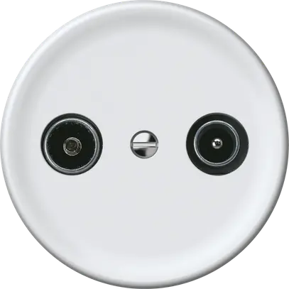 Presa antenna TV-R origin cassetta passante 15dB 1.7dB bianco 
