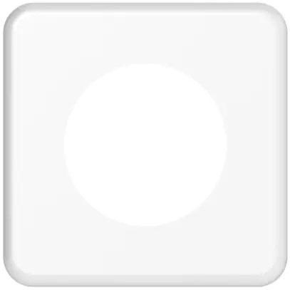 Placca frontale f.m.Classic 45mm bianco 
