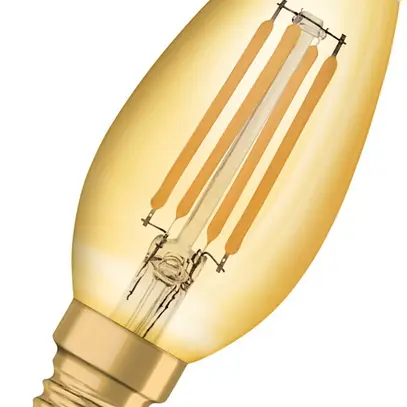 Lampe LED Vintage 1906 CLASSIC B 35 FIL GOLD 420lm E14 4.5W 230V 825 