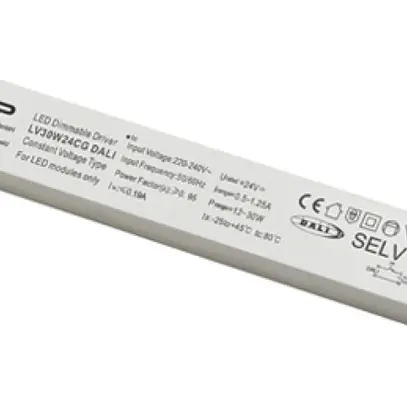 Alimentation LED SLV 30W 24V DALI VAR 300×30mm 