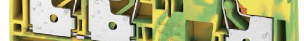 Morsetto di protezione Weidmüller A3C PUSH IN 6mm² 3 contatti verde/giallo 