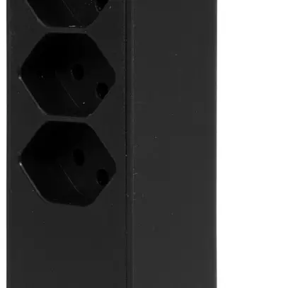 Spina di derivazione cleverLINE 3×T13 1×USB-A 1×USB-C 300° con gancio nero 