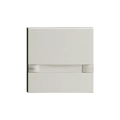 Tasto 1/1 KNX/elettronic.c. LED+cart. EDIZIOdue comando 2×grigio chiaro 
