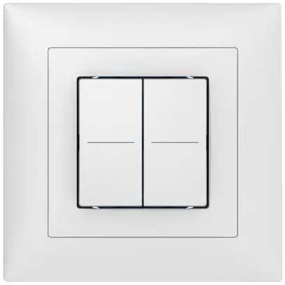 Senseur poussoir ENC ABB Sidus KNX Basic type-B, 2/4, blanc 